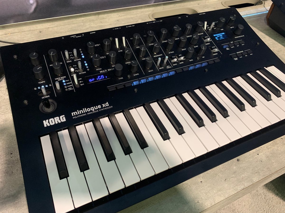 #NAMM2019 - we got our hands the <a href="/korg_inc/">KORG</a> Minilogue XD today. What a fantastic synth! #DirtBoxSynth oscillators and effects will be available for it when it ships in March. #synth #gearporn #analog #digital #bringItOn