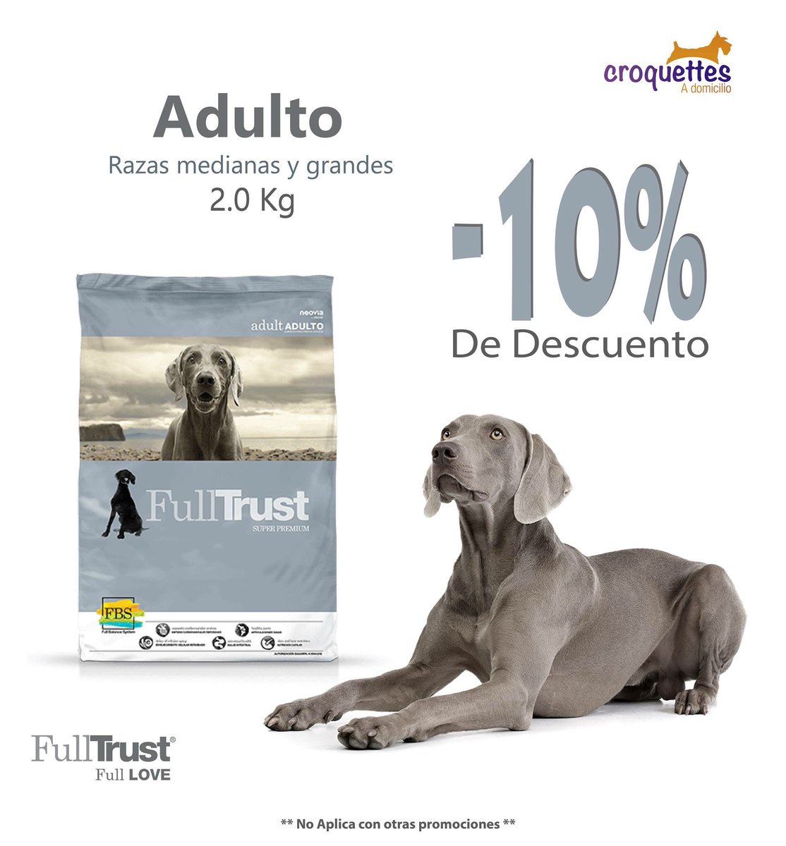croquettesadom's tweet photo. #FullTrust Promueve músculos fuertes, articulaciones sanas y un sistema inmune fuerte gracias a la mejor tecnología en nutrición. #oferta #promocion #perros #razamedianaygrande #croquettesmexico #adomicilio 10% DESCUENTO EN LA PRESENTACIÓN DE 2k https://t.co/e6tz3WQLKh