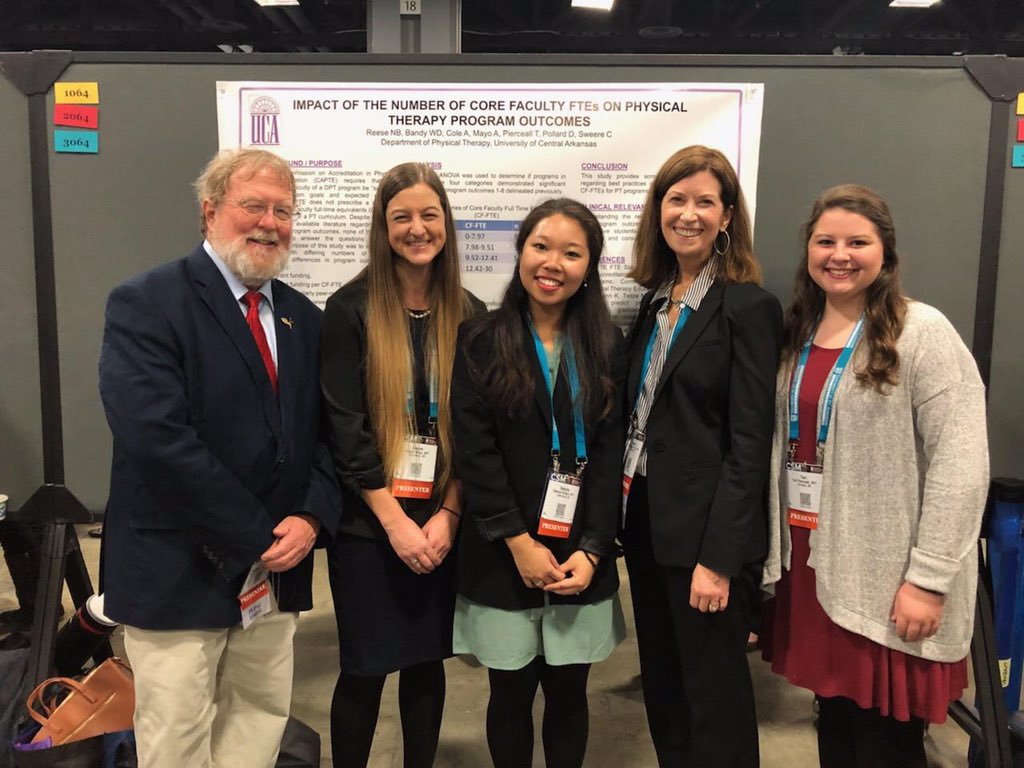 UCA DPT faculty and students presenting research posters at CSM in Washington DC. What a great representation of our program!