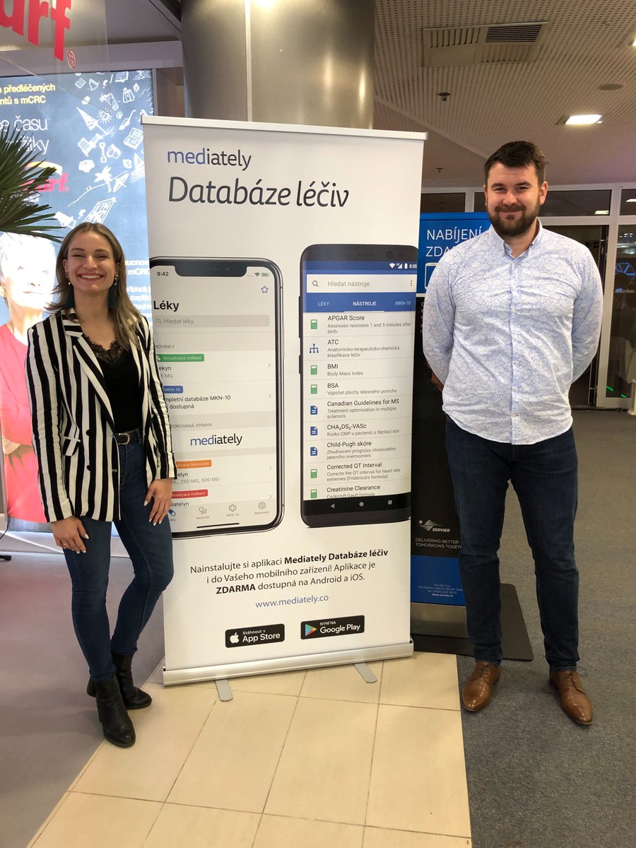 Visit us on the 10th Prague Interdisciplinary Oncology Colloquium, David and Katerina will be happy to answer any of your questions. #oncology #congress #ehealth #mobileapp