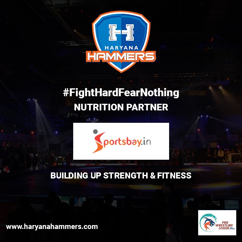 We thank our Nutrition Partner- Sportsbay.in for supporting us and our team members.
#sponsor #HaryanaHammers #PWL4 #wrestling #nutritionpartner #sporstbay
