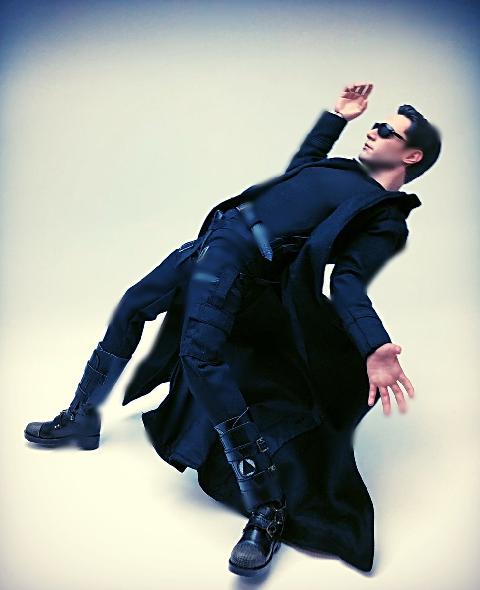 ホットトイズの「マトリックス ネオ」例のお約束ポーズにチャレンジw