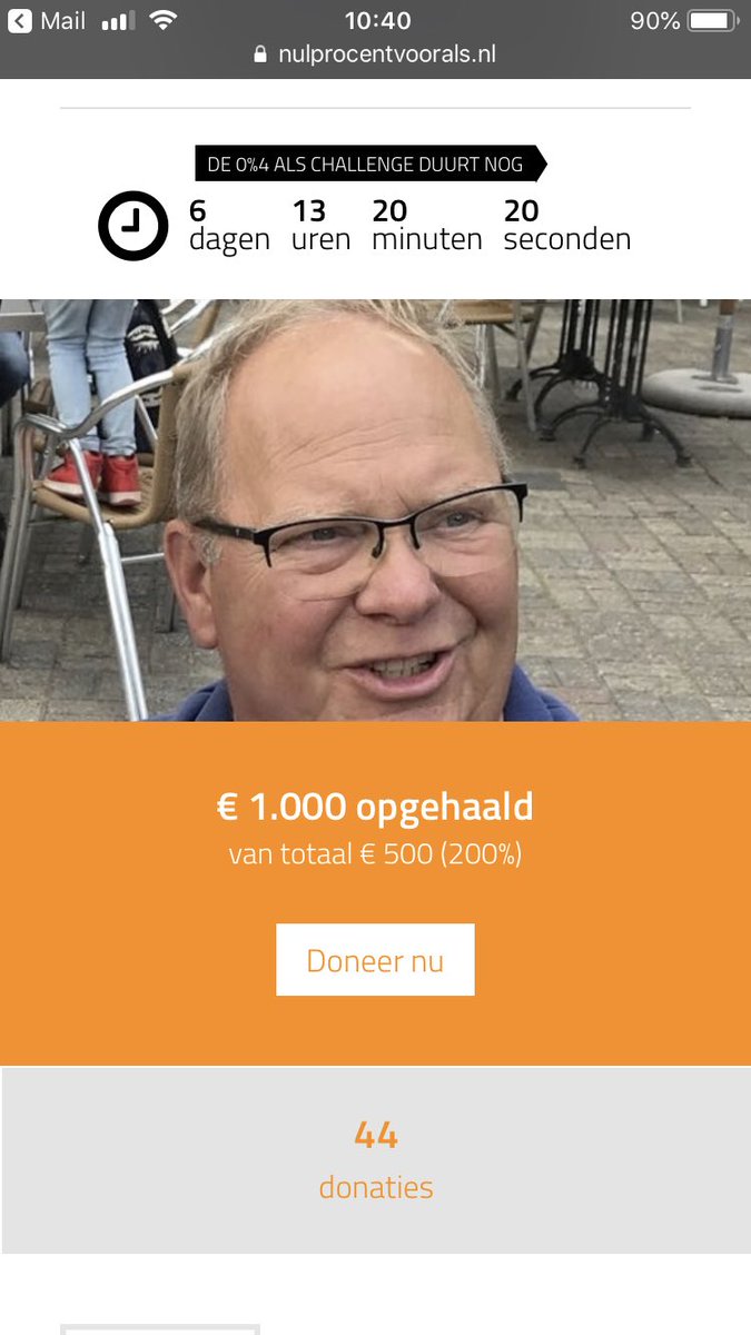 Dubbele opgehaald van mijn streef bedrag,zo super blij mee #ALS