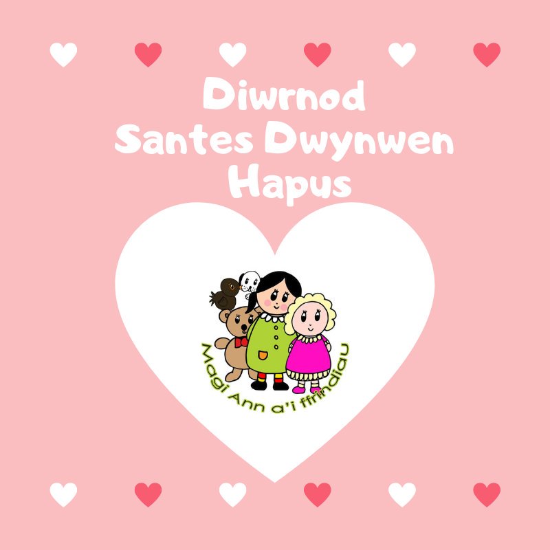 ApMagiAnn's tweet photo. Dydd Santes Dwynwen Hapus iawn i chi gyd gan fy ffrindiau a minnau!
Happy St. Dwynwen's Day to you all from me and my friends!
#carucymraeg #lovethelanguage #DiwrnodSantesDwynwen #SantesDwynwen #cariad #caruti
πππππ https://t.co/b4cUDvSKKE