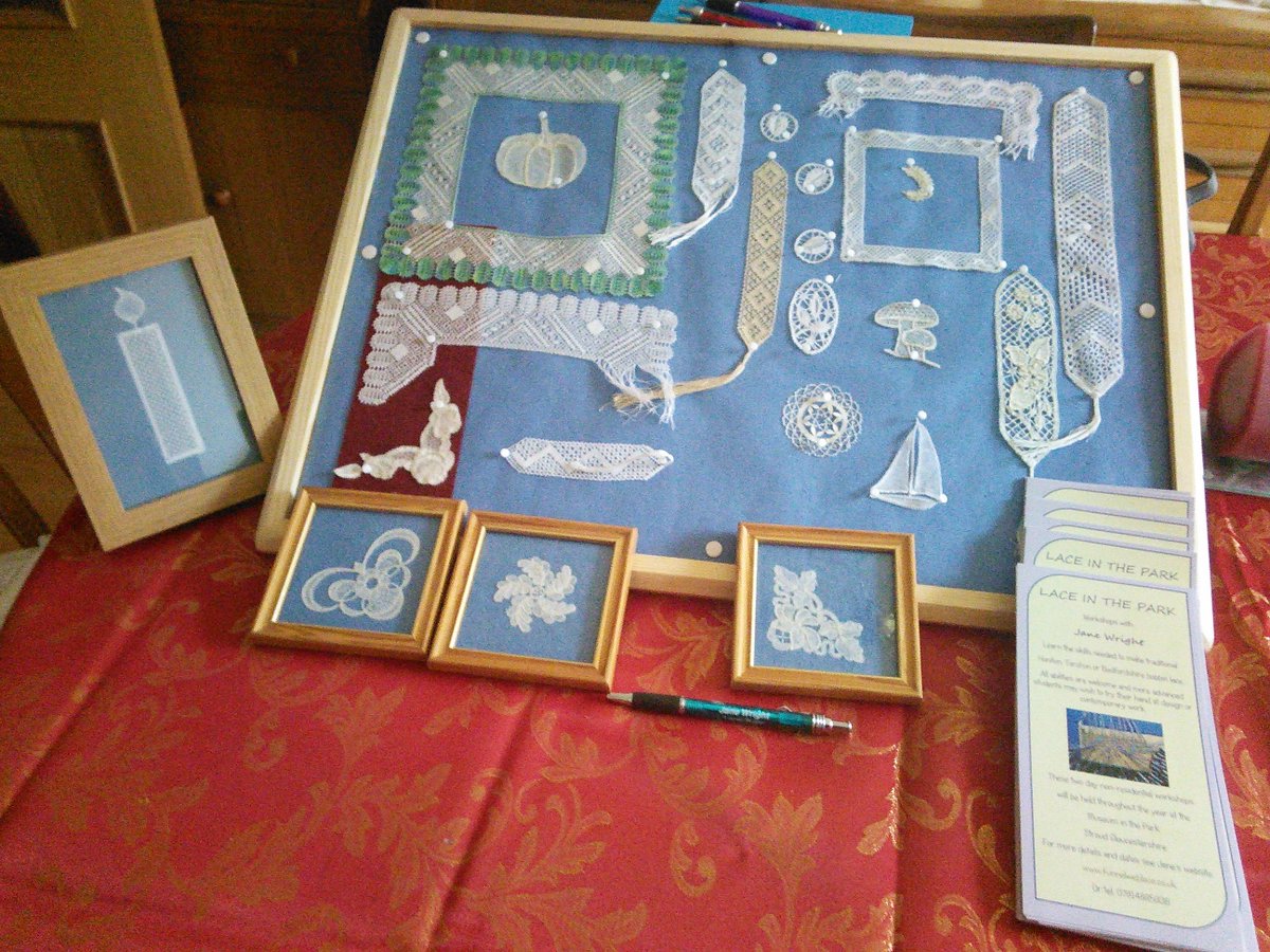 funnelweblace's tweet photo. Display so far! Lace in the Park see https://t.co/l1mDpL2z86 for details https://t.co/Gl5VWAJ0tR