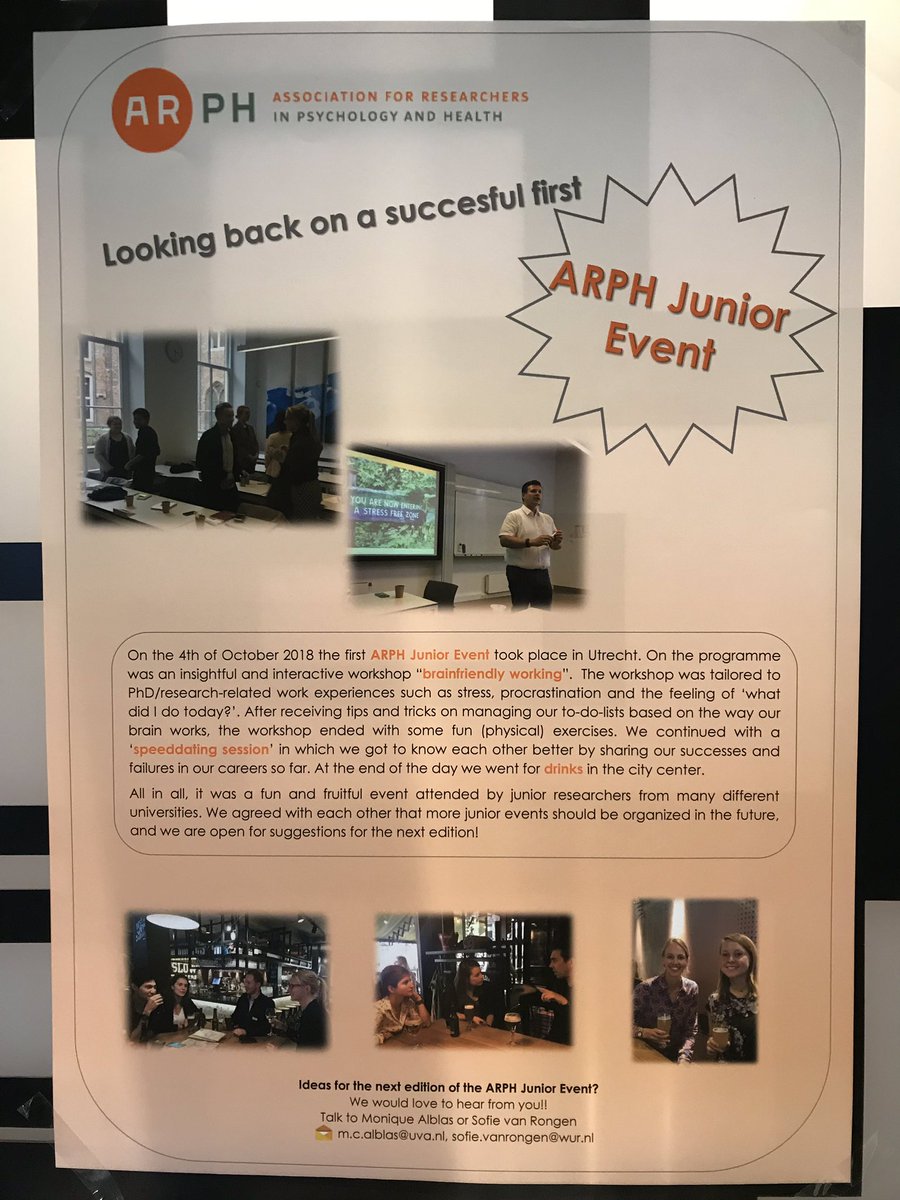 Proud at Alblas &amp; van Rongen for organizing the <a href="/arph2019/">ARPH2019</a> Junior Event