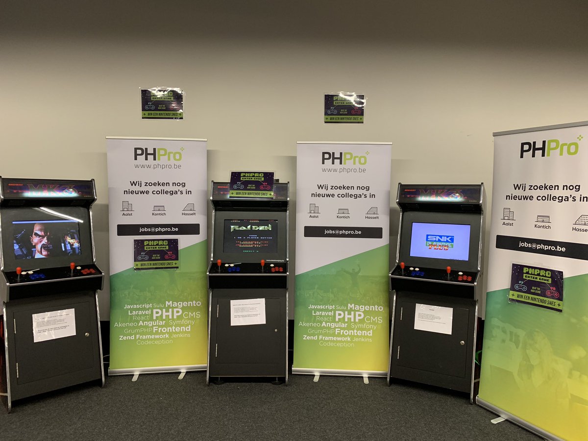 PHProtweets's tweet image. #phpbnl19 kan jij de highscore verslaan op onze retrokast? Kom naar de stand van PHPro! We zoeken nog winners ;-) @phpbenelux