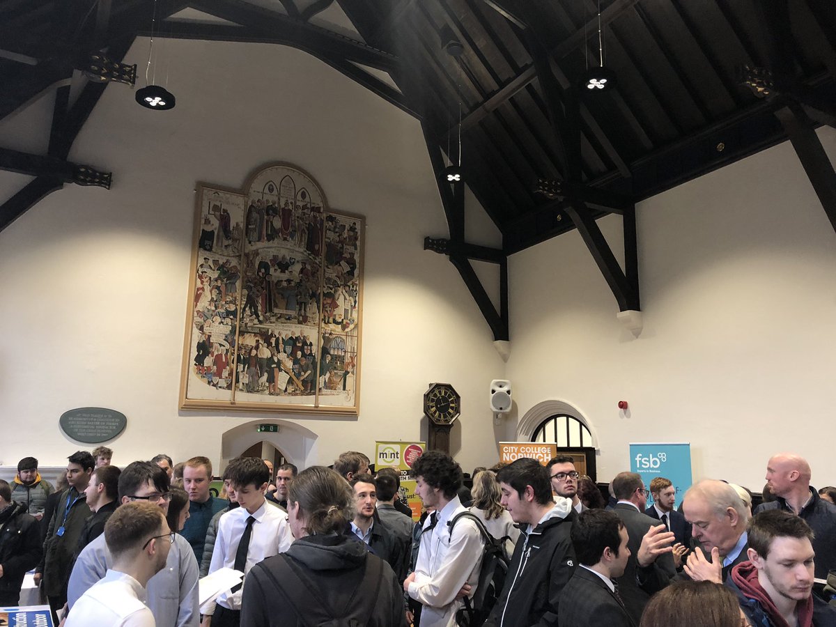 Plenty of networking and CV reading with employers at our #reversejobsfair #Norwich #employability