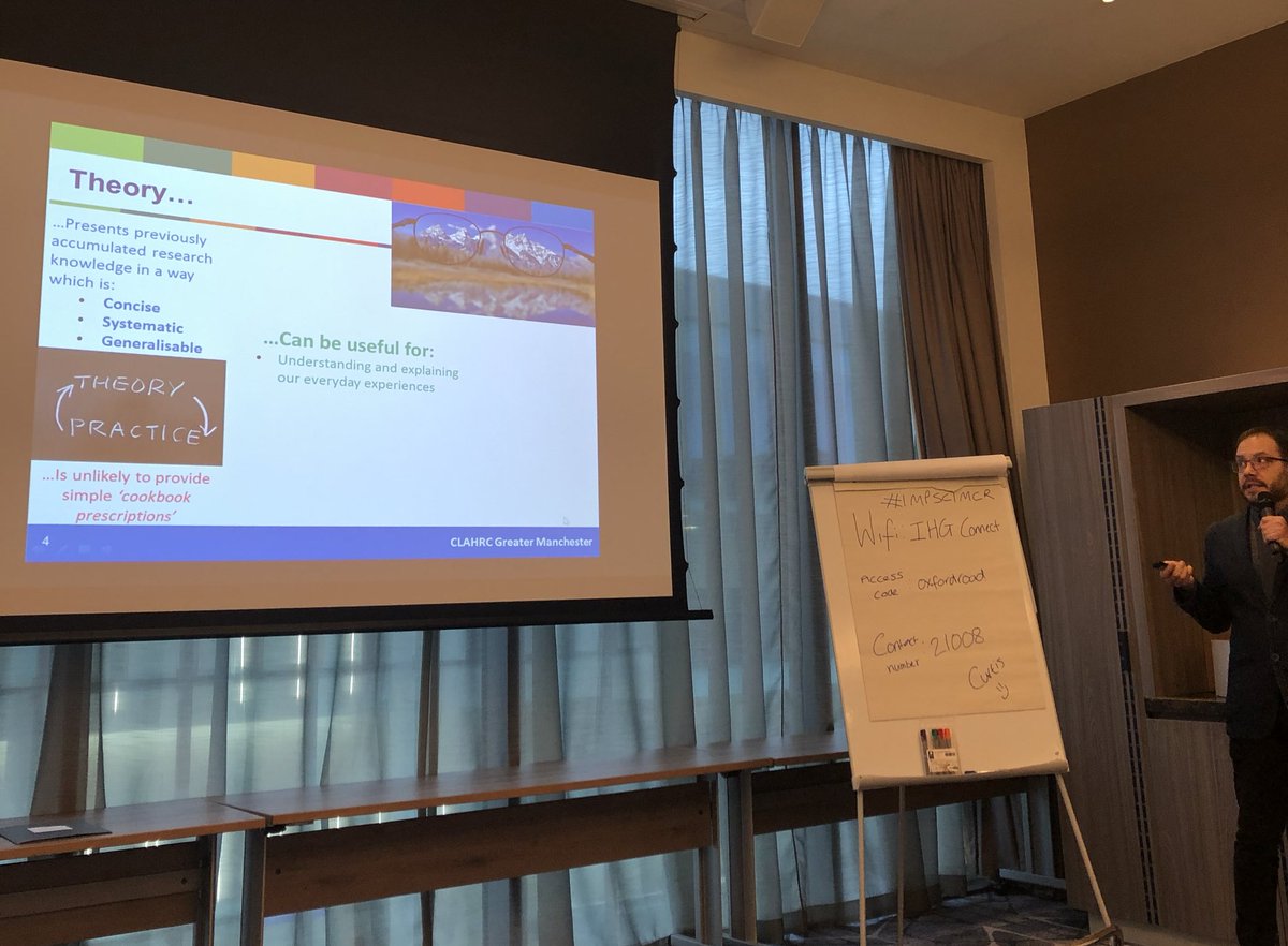 ARC_GM_'s tweet photo. Roman Kislov starts the day with his presentation for the second day of the conference #impscimcr #Implementation #implementationscience @hsrc_manchester https://t.co/ds4ajG5HHZ