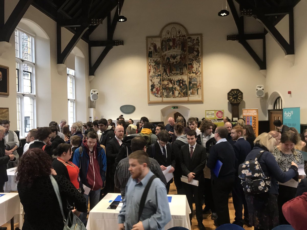 This is what a <a href="/NorwichforJobs/">Norwich for Jobs</a> reverse jobs fair looks like. Great to see young people in the driving seat