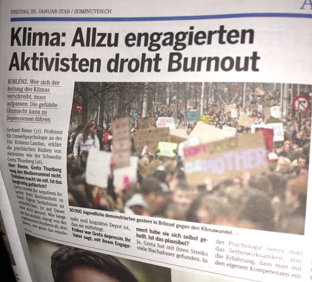 Oha, jetzt kommt das”Klima-burnout“. Ist das die neue linksgrüne Karriere? Vom streikenden Primarschüler zum ausgebrannten Sozialhilfebezüger 😳