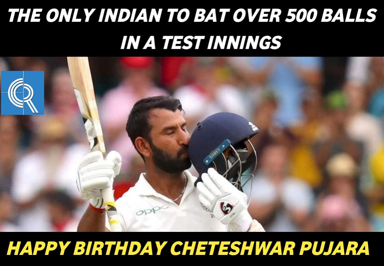 Happy Birthday Cheteshwar Pujara .
.  