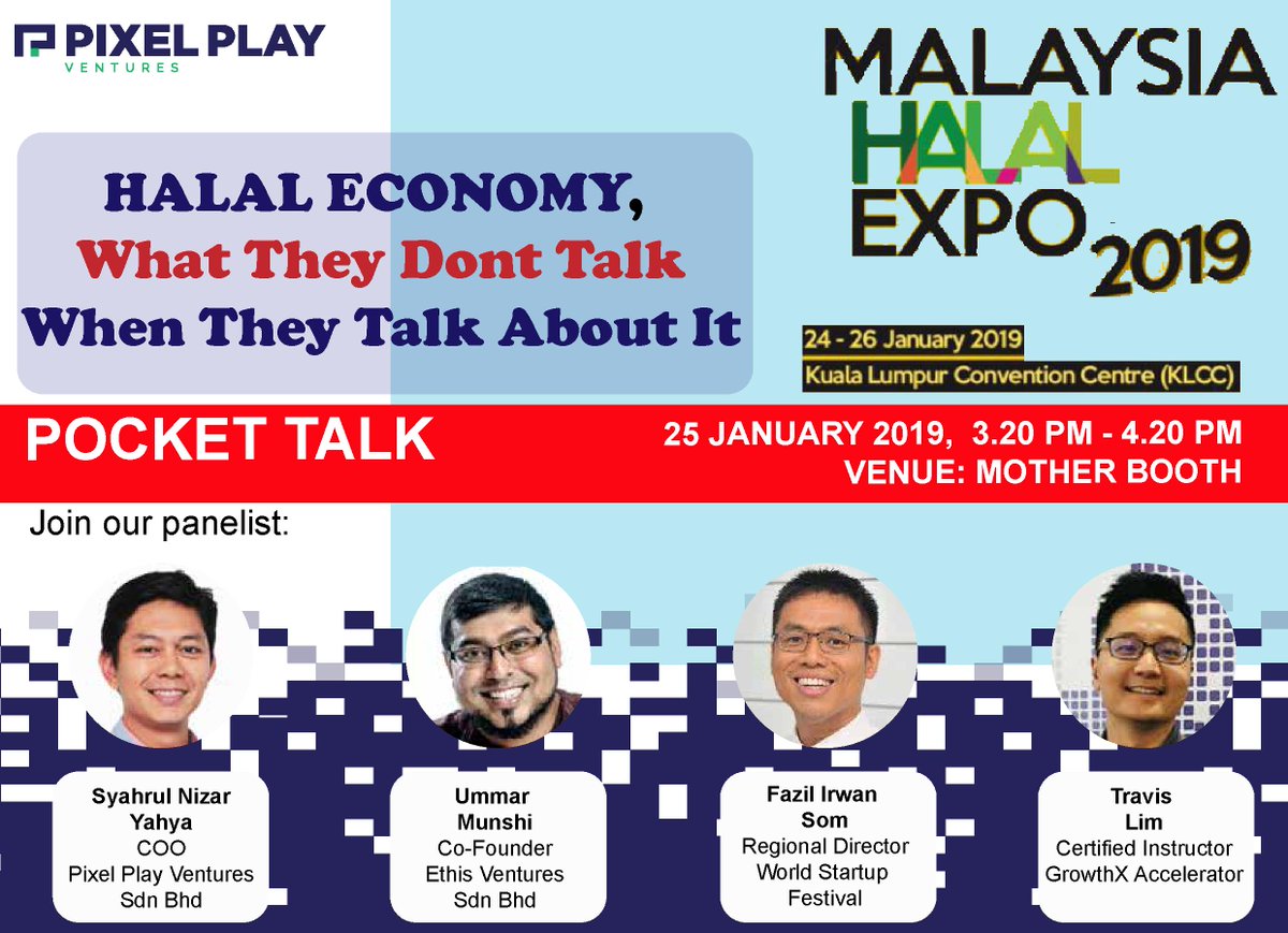 WSF_startup's tweet photo. Come join us at the biggest halal event in Malaysia and explore business opportunities in the halal sector around the world. Want to hear about the unspoken truth about the Halal Economy? This is the pocket talk for you!
#letsmakeithappen #wsfhub #wsflab #worldstartupfestival https://t.co/X9Xd9UNcMo