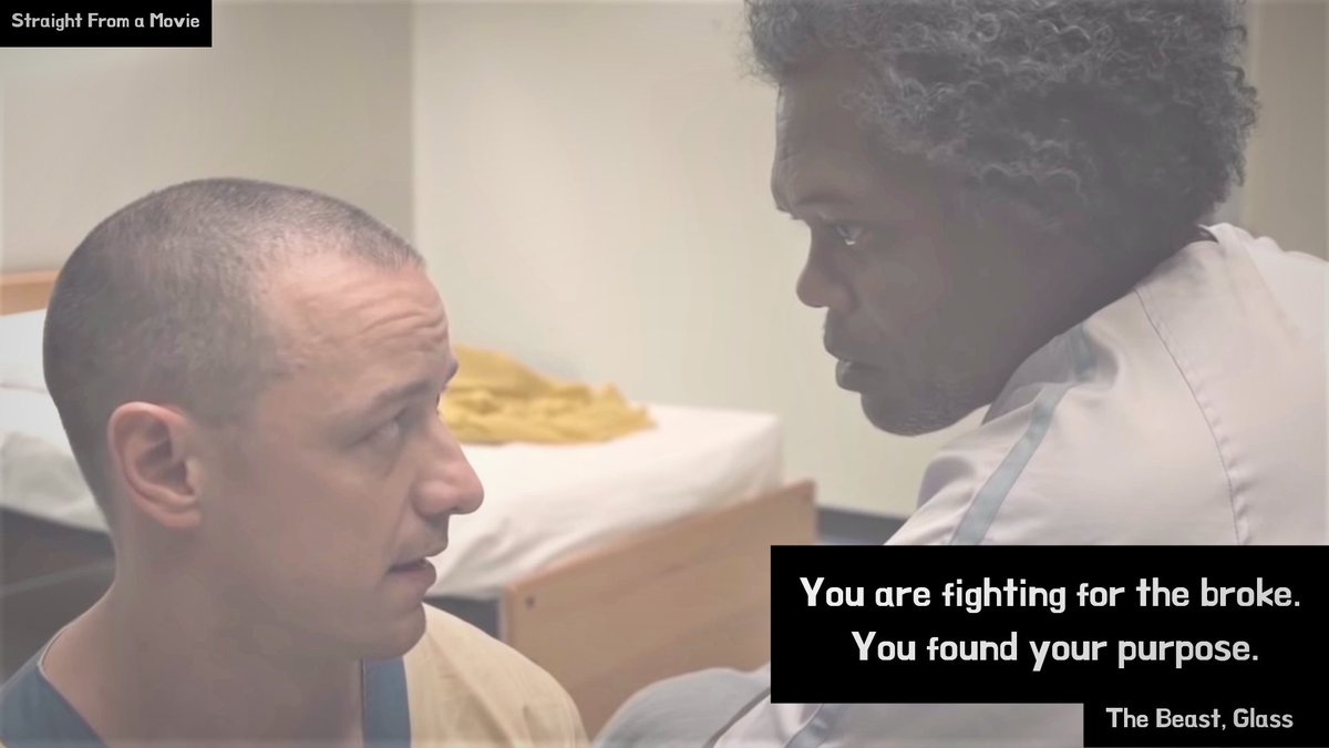 ScottshaksSFAM's tweet photo. "You are fighting for the broke. You found your purpose."

#TheBeast #Glass

#GlassMovie #GlassMovieQuotes #GlassQuotes #moviequotes #quotes #wordporn #quoteoftheday #MNightShyamalan #JamesMcAvoy #SamuelLJackson #ElijahPrice #MrGlass https://t.co/0c21uLyVoE