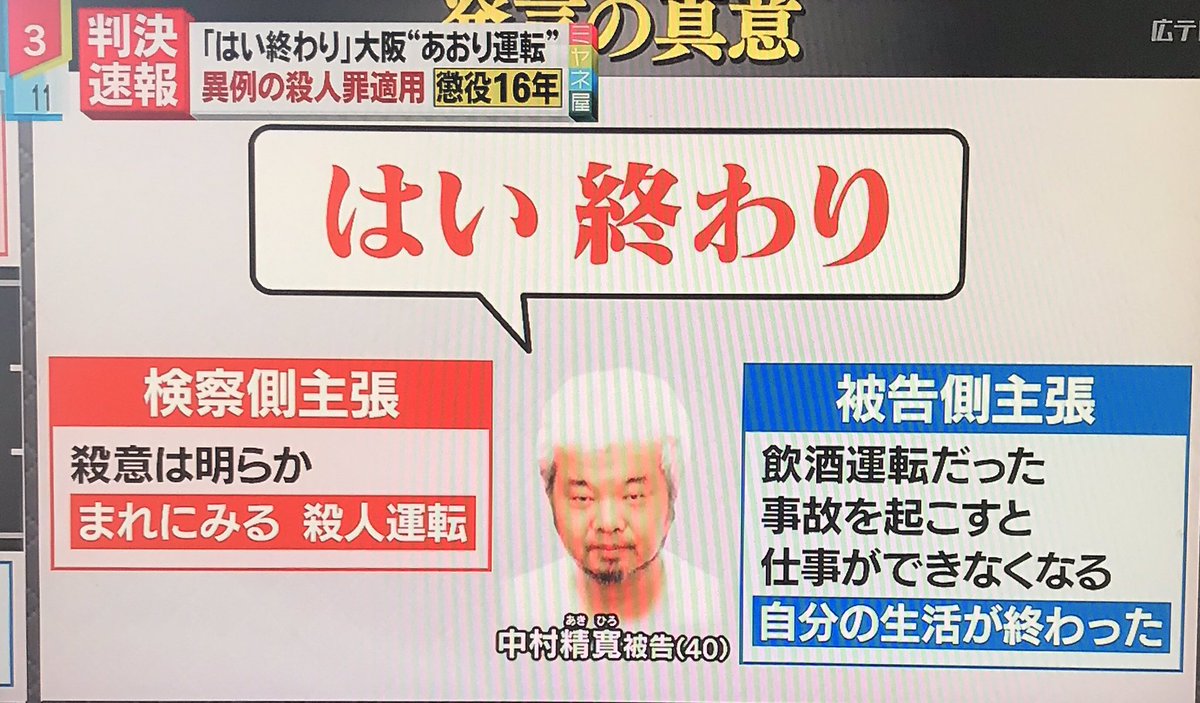 彼方 かなた בטוויטר あおり運転 初の殺人罪 懲役16年 最近多いので 今後これが前例となる 本人の はい終わり ここで殺意認定 本人のドライブレコーダーから 自動車は 周りにとって常に凶器となることを再認識して欲しい 彼方 かなた בטוויטר あおり運転 初の殺人罪 懲役16年 最近多いので 今後これが前例となる 本人の はい終わり ここで殺意認定 本人のドライブレコーダーから 自動車は 周りにとって常に凶器となることを再認識して欲しい