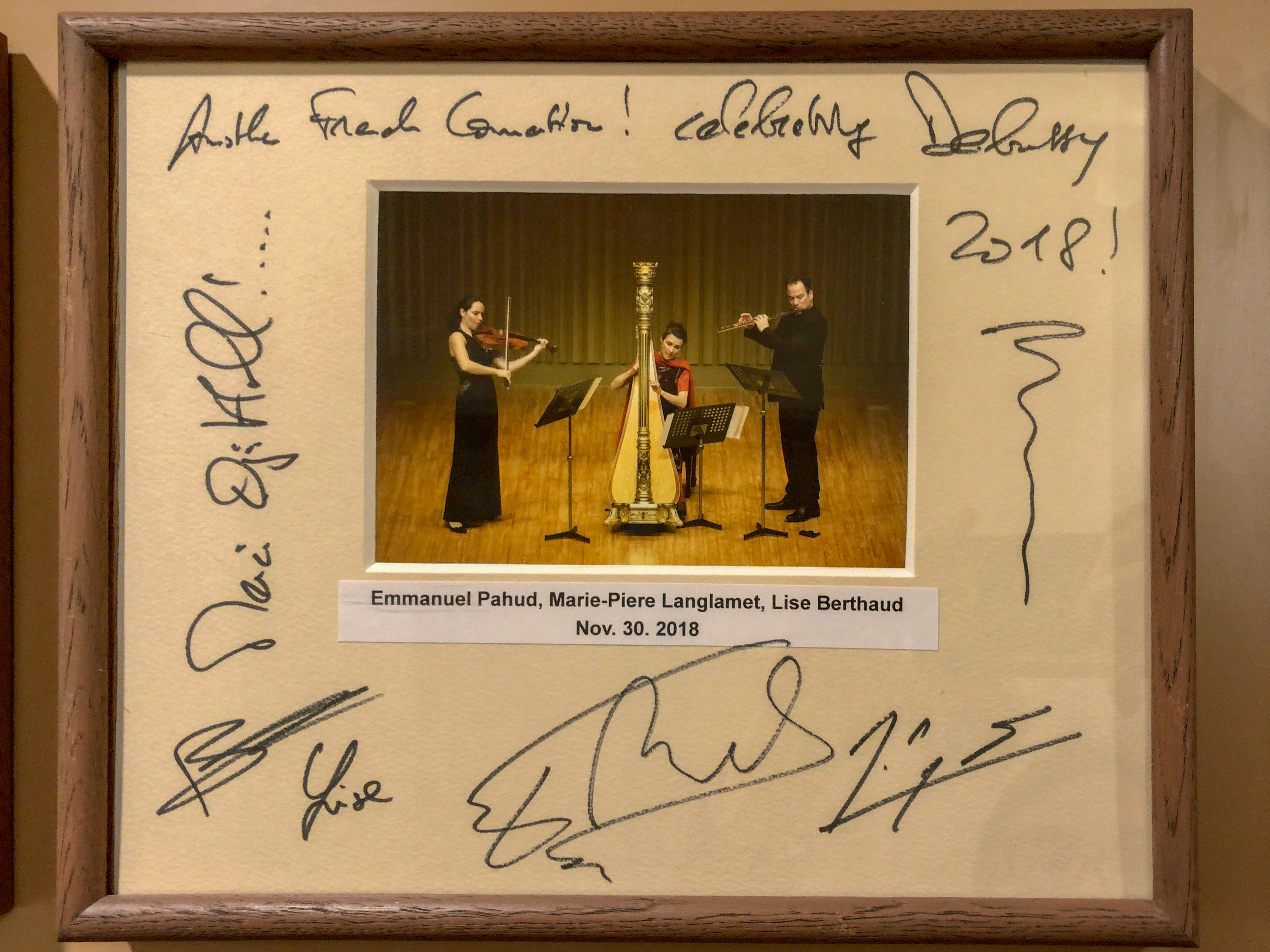 Emmanuel Pahud Fan A Twitter パユのサイン 日付の書き方が独特ですね Twitter