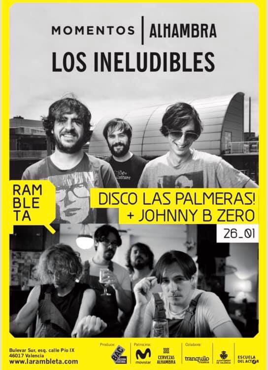 Mañana <a href="/Discolaspalmera/">Disco las palmeras!</a> estarán en <a href="/La_Rambleta/">Rambleta</a> de Valencia junto a <a href="/JohnnyBZero/">Johnny B. Zero</a> #losineludiblesdealhambra #momentosalhambra #industriasbala <a href="/SonidoMuchacho/">Sonido Muchacho</a>