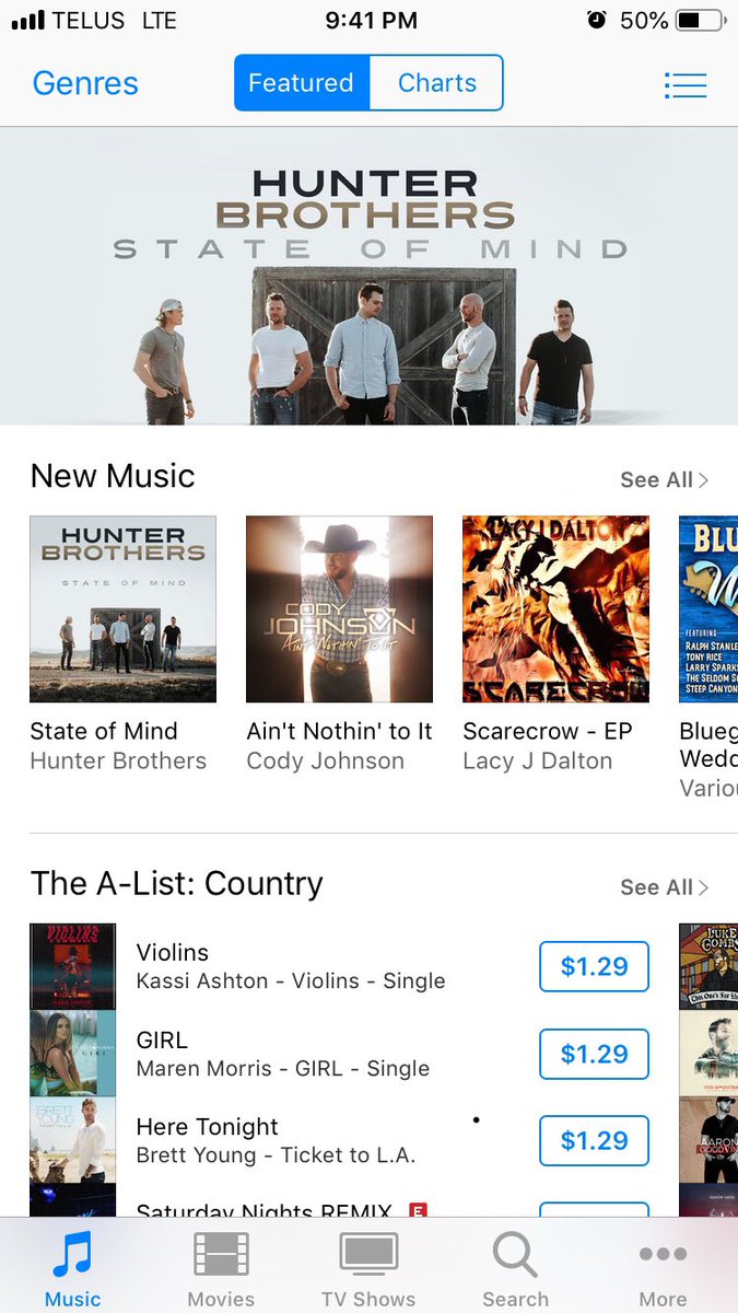 HunterBros's tweet photo. Our BRAND NEW album #StateOfMind is out now and is already at #3 on the @itunes #CountryAlbumChart!! Thank you to everyone who is supporting!! Let’s keep it going!
https://t.co/D4IWzWyBZD https://t.co/jL8en0Nh3O