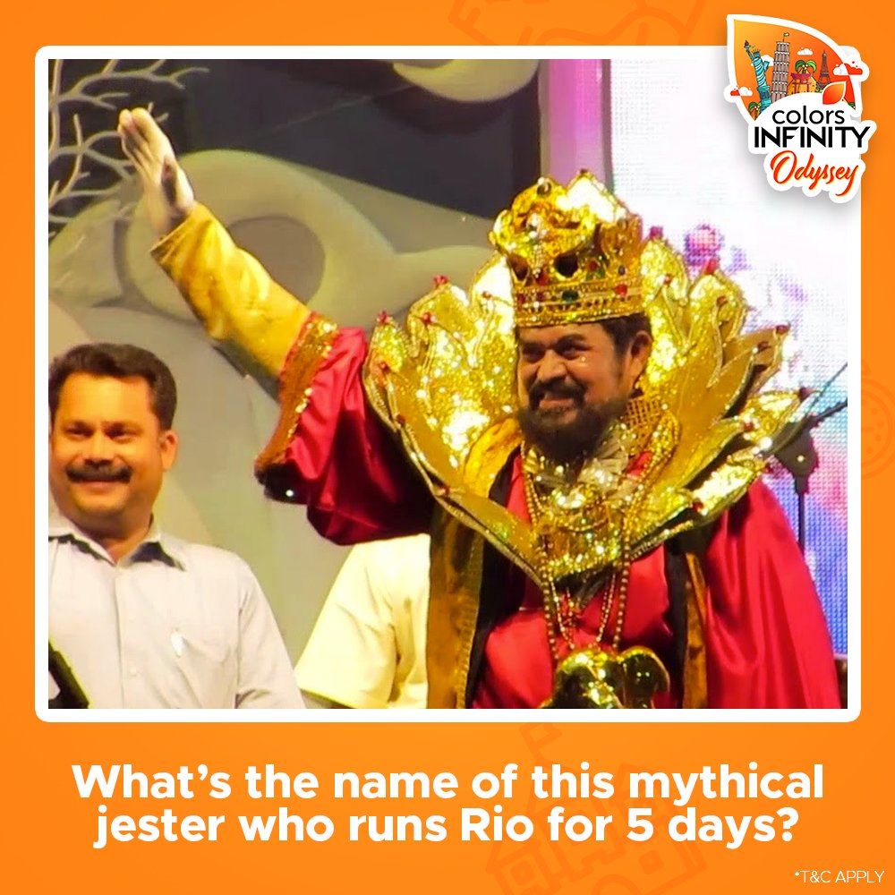 colors_infinity's tweet photo. #ContestAlert
For the five days of the Carnival, he holds the key to Rio.
Can you tell us what is he called?
Comment fast!
#ToRioWithInfinity #Rio #RioCarnival2019
T&C apply* https://t.co/PtAduJb8ER