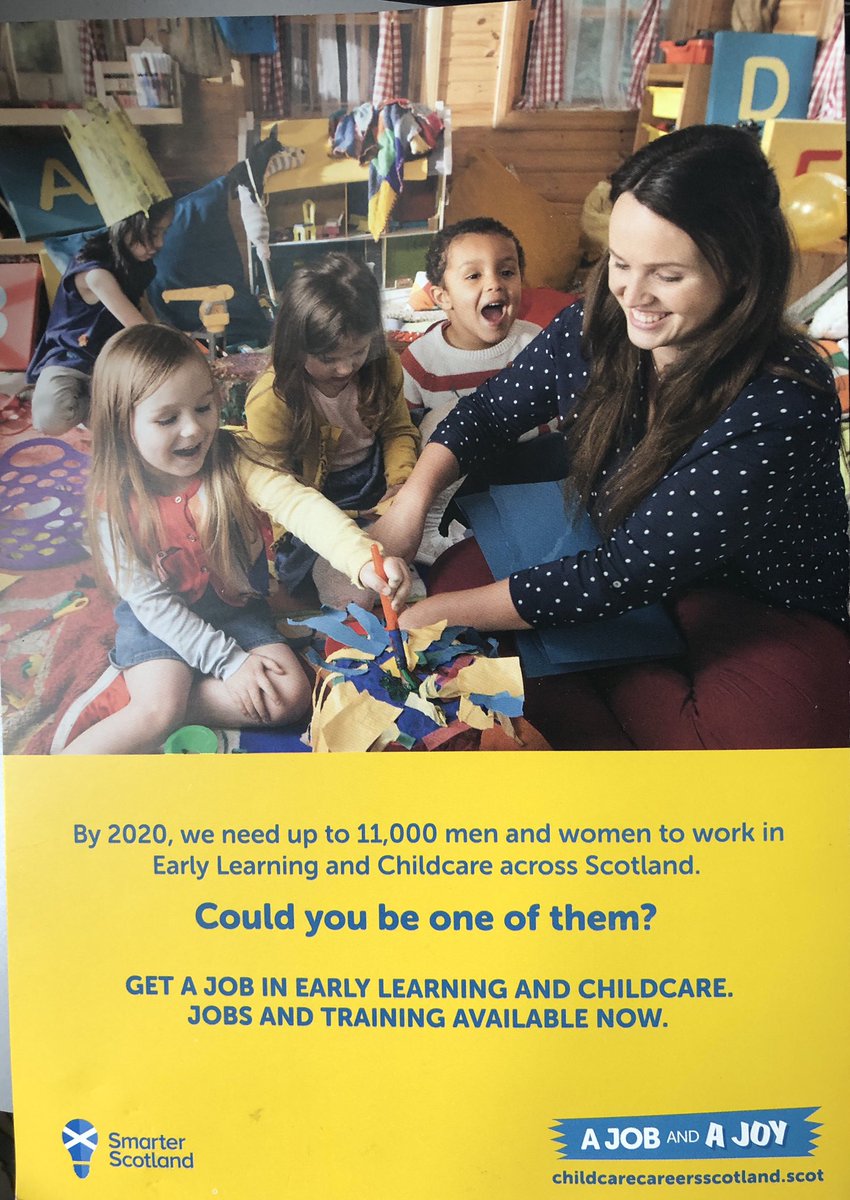 suzannezeedyk's tweet photo. Twitter: There have been lots of views expressed this week abt the new natl publicity campaign to recruit staff for 1140 childcare expansion. Discussion has focused on t leaflets (below). I would be interested in thoughts on the TV adverts, from anyone who has views. Thank you. https://t.co/2FHDvCDlkR
