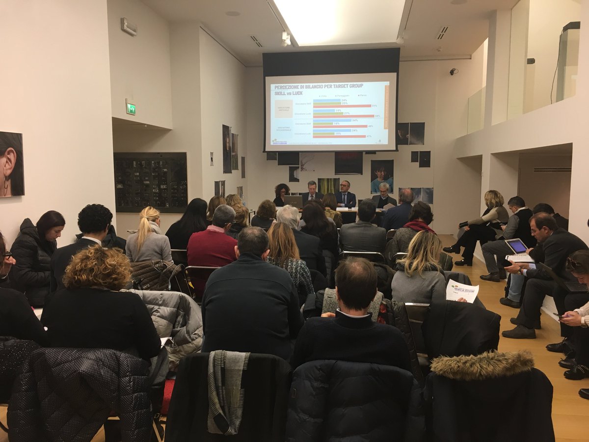 Presentati a Milano i risultati   della ricerca  Young Millennials Monitor Nomisma "Gioco &amp; Giovani " in collaborazione con il  Gruppo Unipol