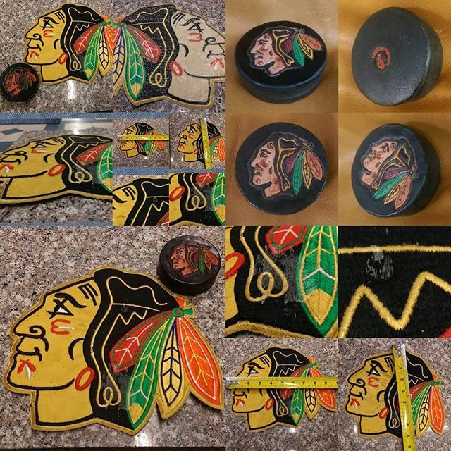 HowlWolfLeather's tweet photo. Handcrafted Blackhawks Leather Hockey Puck paperweight &amp; Large Patch On Ebay 
Take a look https://t.co/JyXVfIEmwV
#chicagoblackhawks #blackhawks #nhl #chicago #blackhawkshockey #hockey #StandingBears #ebayseller #ebayus #ebayselling #ebayshopping
#ebayl… https://t.co/uXw9poVlmh https://t.co/7qqaXDXosX