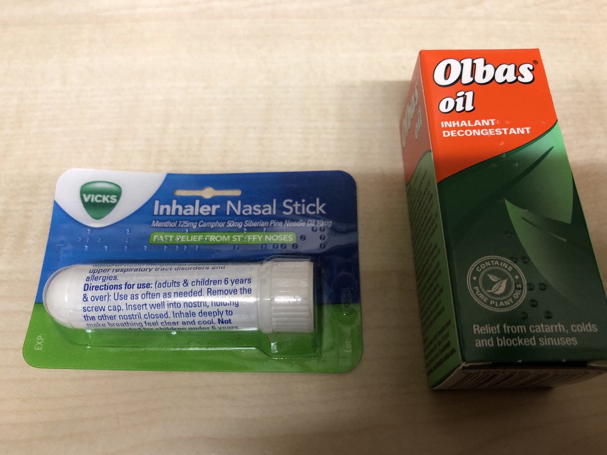 Linguagroover's tweet image. It was touch and go but it’s official: I am just about old enough to have a wild night of uninhibited nasal indulgence (complying with usage instructions, of course) after getting the @waitrose all-clear #Vicks #Olbas