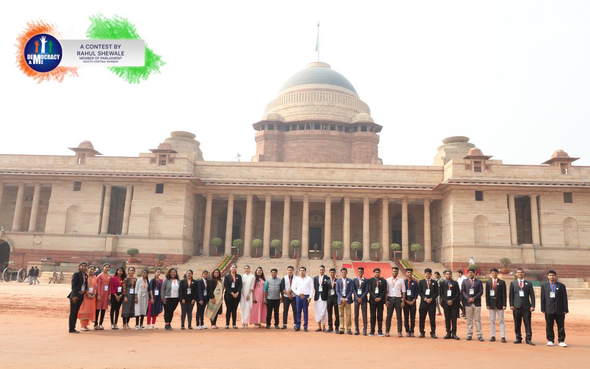 shewale_rahul's tweet photo. #DemocracyAndMe winners at President House. #26For26th https://t.co/tBBSXfFtPe