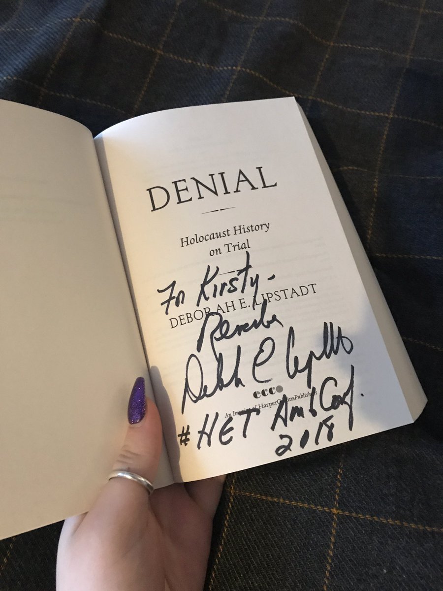 KirstyRobson_'s tweet photo. Listening to @deborahlipstadt on @BBCRadio4! Such a wonderful woman, it was a pleasure to meet her last year at @HolocaustUK’s #AmCon18! https://t.co/tv7lsrqv3l