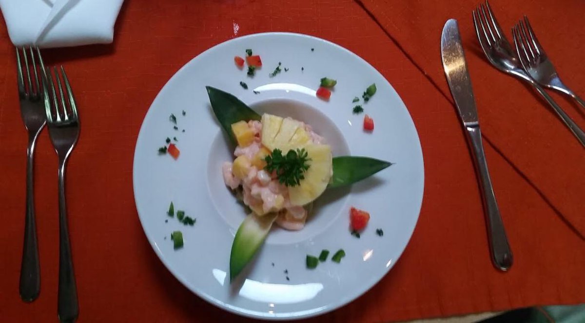 Krevettencoktail vom Tropenpflanzenrestaurant #food#