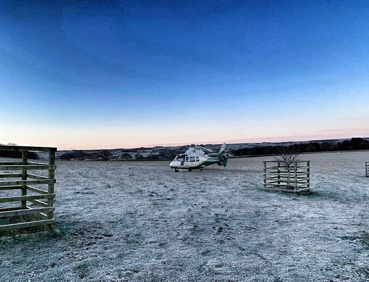 Wrap up warm everyone - it's going to be a cold one!

Lovely photo from our paramedic Jamie 🚁💚