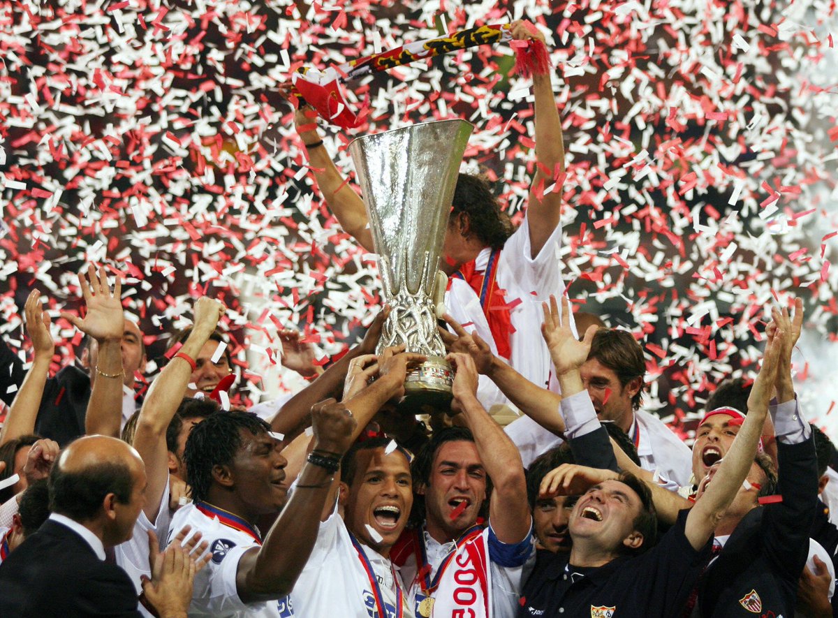 🎈 Happy birthday to 5-time champions Sevilla, 1⃣2⃣9⃣ today! 🥳

🏆 2006
🏆 2007
🏆 2014
🏆 2015
🏆 2016

#UEL | <a href="/SevillaFC/">Sevilla Fútbol Club</a>