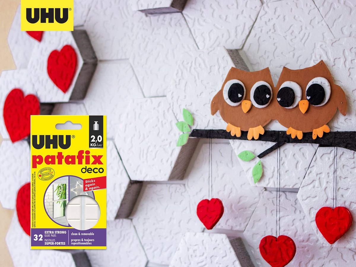 UHUTurkiye's tweet photo. Sökülebilir ve yeniden kullanılabilir hamur yapıştırıcı Uhu Patafix ve biraz yaratıcılıkla nefis duvar dekorasyonları yapabilirsiniz!
#uhu #uhutürkiye #yapıştırıcı #ev #eğlence #uhupatafix #uhupatafixdeco #dekorasyon #solventiçermez #zararsız #kendinyap #evdeyap #patafix https://t.co/PjcfYx7PlN