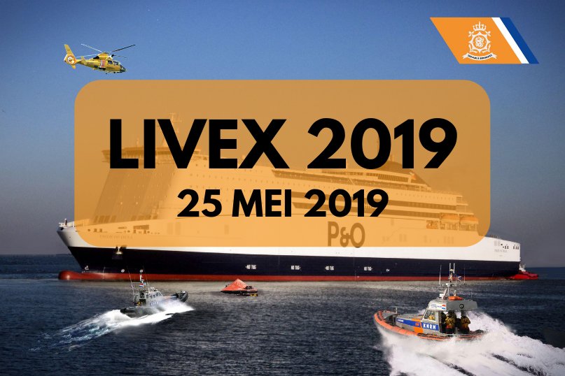 Nog vier maanden tot #LIVEX2019: een massa-evacuatieoefening op de #Noordzee. Tijdens deze Live Exercise wordt voor oefening P&amp;O-ferry ‘Pride of Hull’ geëvacueerd. Samenwerking tussen #Kustwachtcentrum en meerdere organisaties. Meer informatie vanaf nu op reddingopzee.nl.