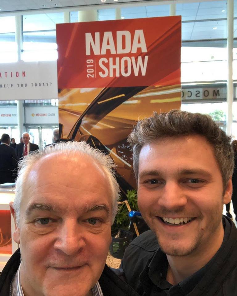 ClickDealerLTD's tweet photo. Clickers worldwide! Our very own Gerry and Ollie Moxham at the first day of the NADA Expo, San Francisco. 🙌🏼🌎 #TwitterCarClub https://t.co/Sz6z1rKNdP