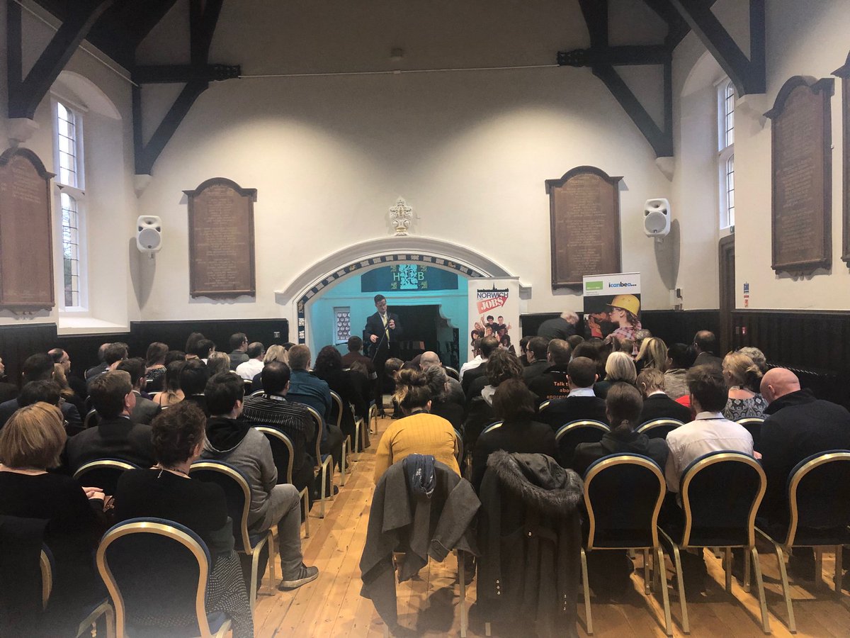 Great to be at the <a href="/NorwichforJobs/">Norwich for Jobs</a> Reverse Jobs Fair at <a href="/tghevents/">TGHEVENTS Bishopgate</a> this morning.