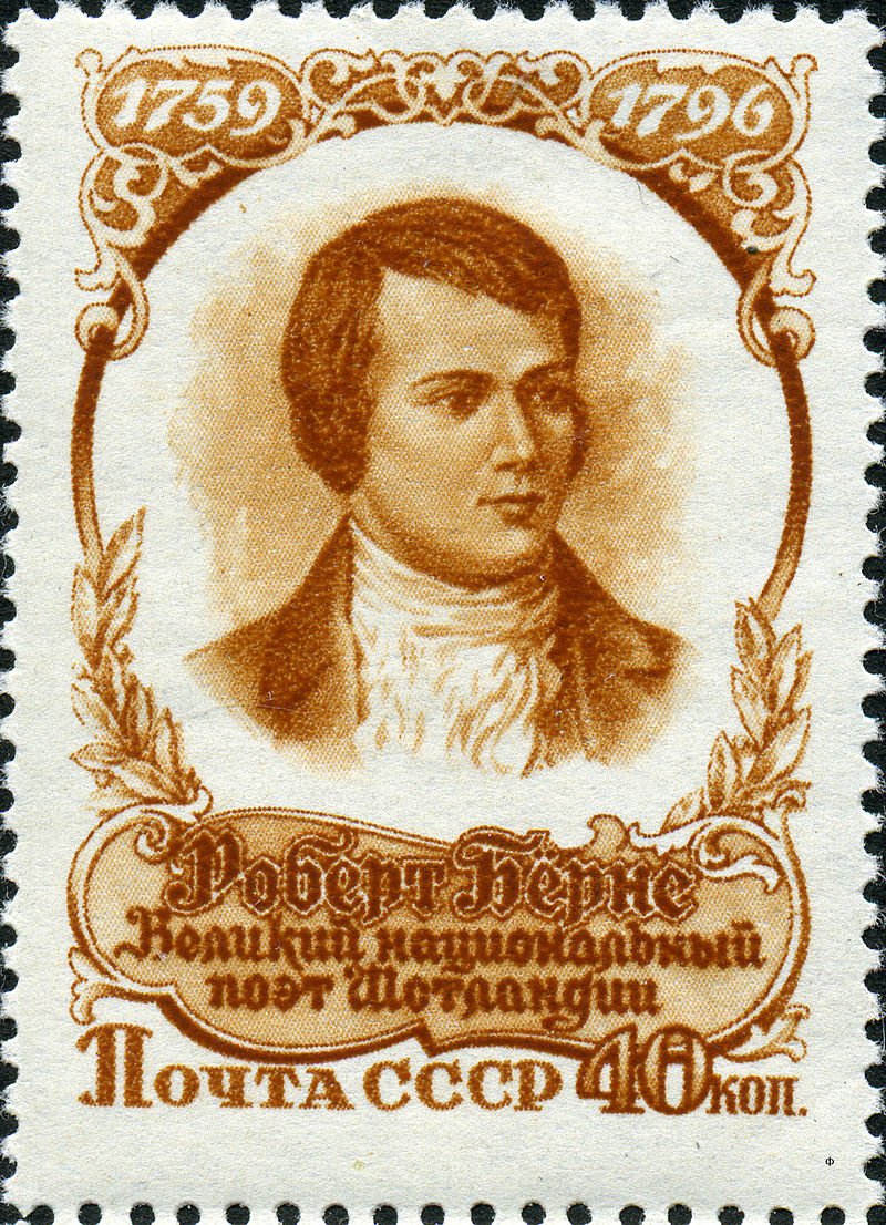 In 1956, the Soviet Union became the first country to honour Robert Burns with a commemorative stamp.