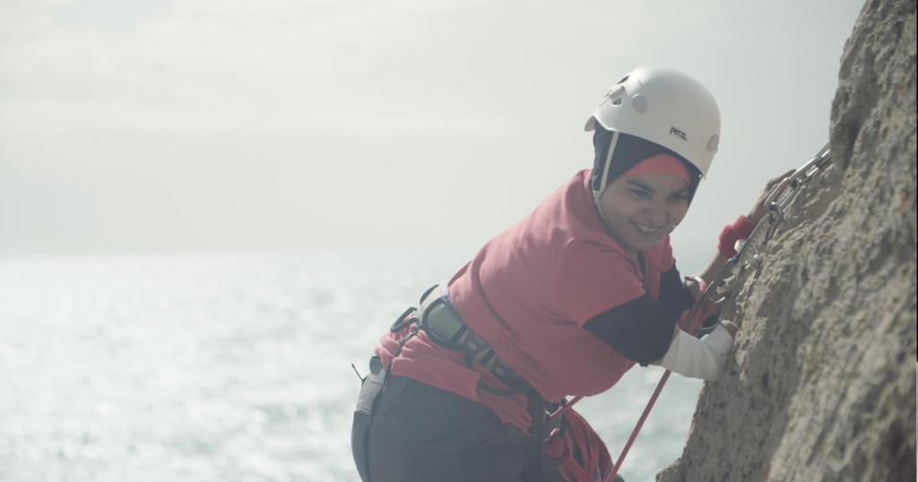 The smile as you achieve one of your dreams: my first proper outdoor climbing trip - we made a small video about it, check it out youtu.be/gszaexqeI-8