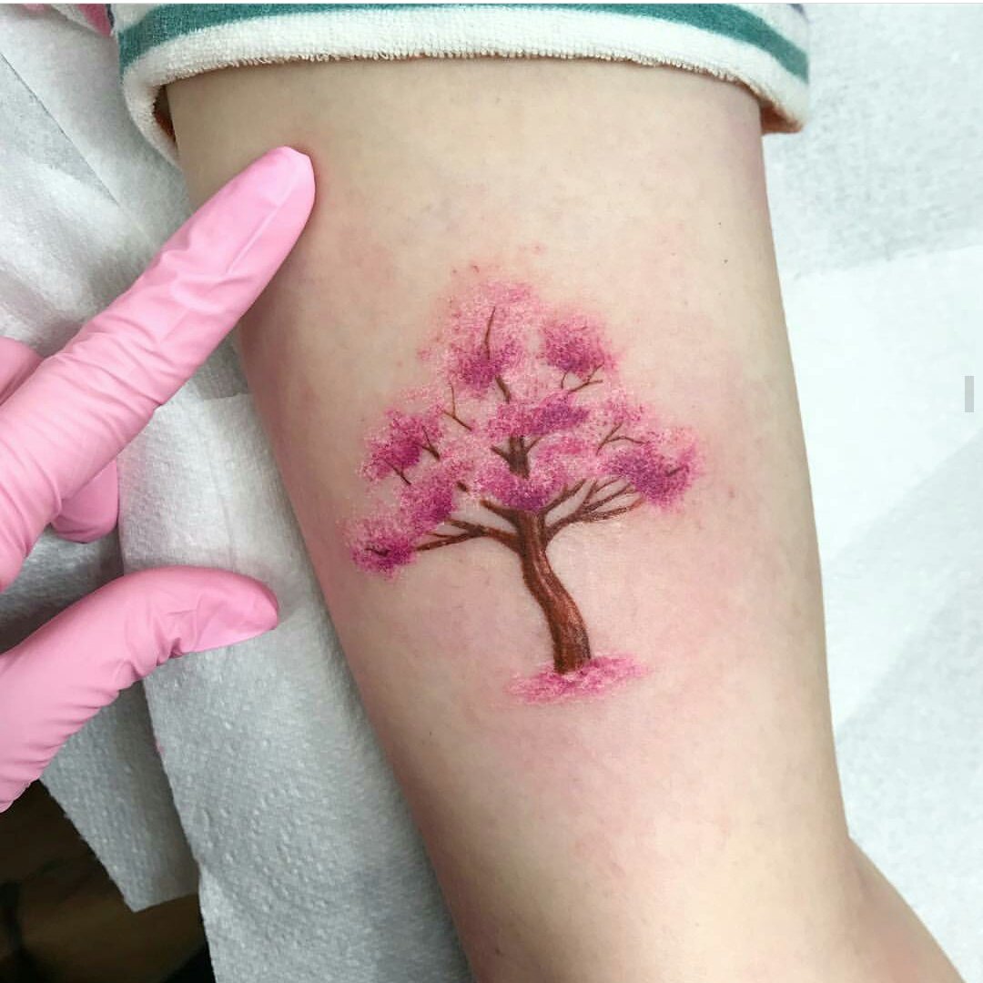 18 Gentle Cherry Blossom Tattoo Ideas For Women  Styleoholic