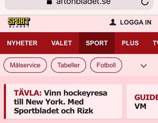 sportbladet målservice