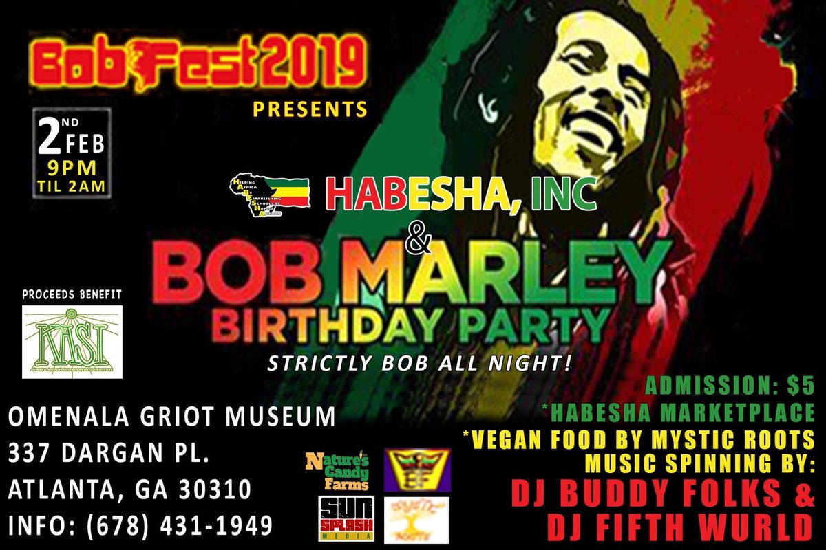 HABESHAINC's tweet photo. Get ready to celebrate a legend ! Join us February 2nd for good vibes, good music and of course great music in remembrance of Bob Marley. #goodvibesonly #reggae #bobmarleybday #wejammin https://t.co/oShseiD7O7