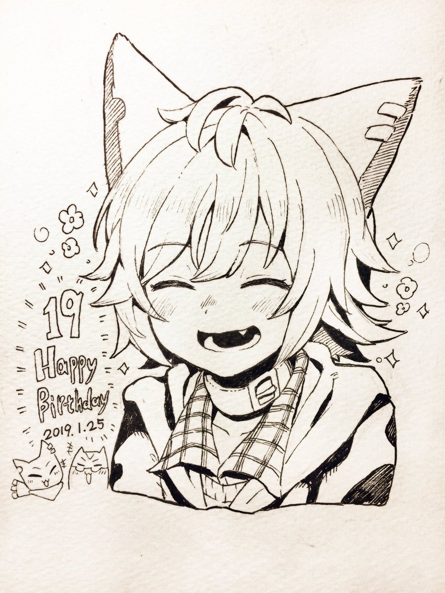 阿夜(@South_AC )19岁生日快乐!!!今年也能在同一天过生日真的很开心!今后也请多指教!! 