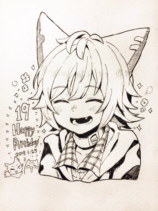 阿夜(@South_AC )19岁生日快乐!!!今年也能在同一天过生日真的很开心!今后也请多指教!! 