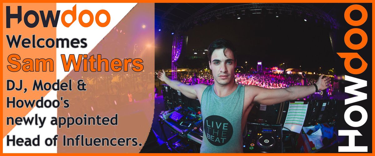 mangutini's tweet photo. New social media platform @howdooHQ, welcomes #DJ, #Model and #Howdoo's newly appointed Head of #influencers @DJSamWithers .  #SocialMediaRevolution #WhyHowdoo #crypto #socialmedia #FridayFeeling #DeleteFacebook https://t.co/eZuLjCPkHk