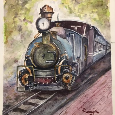 #NewProfilePic #darjeelinghimalayanrailway #indianraiways #unescoworldheritage #dhr #darjeeling #watercolour