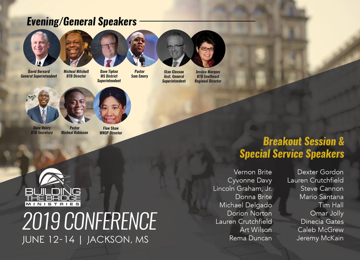 BuildingTBridge's tweet image. Are you planning on attending one or the most powerful conferences in Pentecost? #BTB19 Registration is FREE! Register today. btbconference2019.eventbrite.com @RevMikeMitchell @JessicaMMarquez @davidtiptonjr @michealrobinson @sogleason @RashidiCollins
