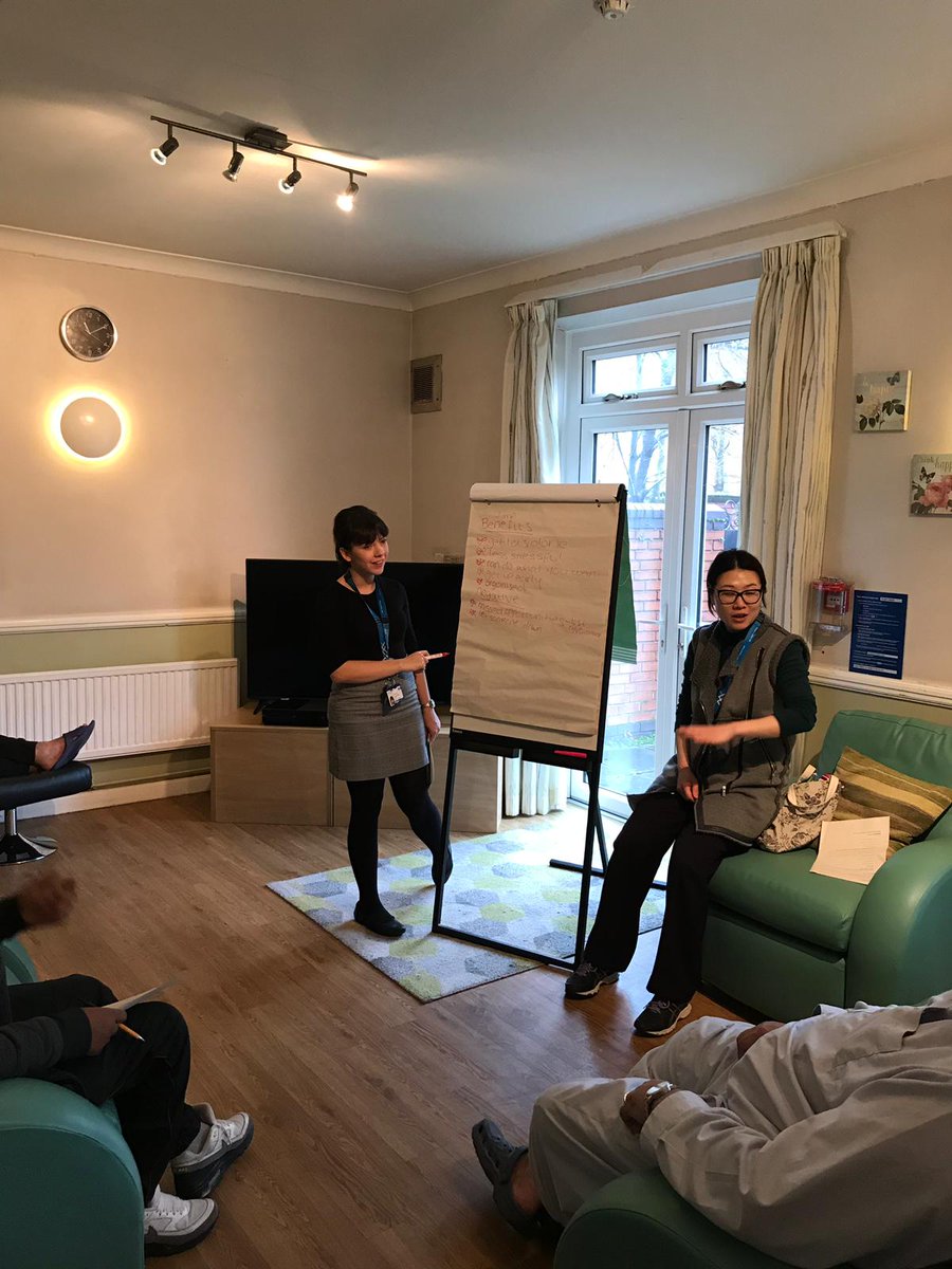 AlisonHodgkiss's tweet photo. Anson Rd living skills group, this weeks agenda was Managing Time. Our service users said they found this beneficial @GMMH_NHS @rebeccabainesot @KateRehab @CathyLovatt1 https://t.co/DXGdB0Y9EY