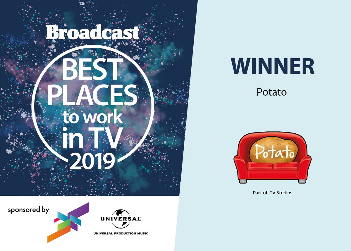 Potato (@potatoitv) on Twitter photo Thanks to everyone who voted us one of the "Best Places to work in #TV in 2019" by <a href="/Broadcastnow/">Broadcastnow</a>
Us: "Come work at Potato, it's fun."
You: "Can you prove that?"
The people that actually work here: ⤵️
❤️ Thanks to everyone who voted us one of the "Best Places to work in #TV in 2019" by <a href="/Broadcastnow/">Broadcastnow</a>
Us: "Come work at Potato, it's fun."
You: "Can you prove that?"
The people that actually work here: ⤵️
❤️