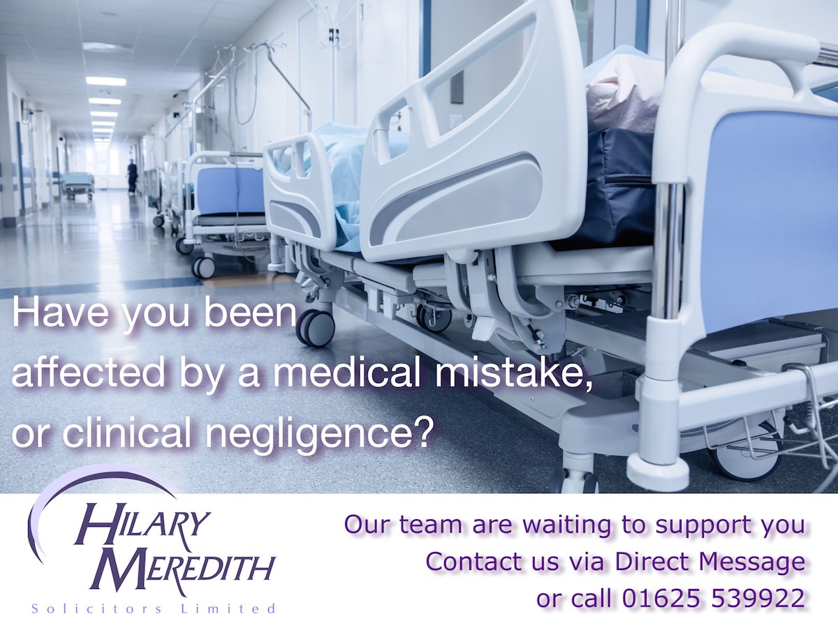 Have you been affected by a #medical mistake or clinical #negligence?
Call for a no-obligation initial chat on 01625 539922