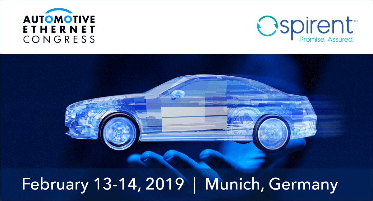 timcruddas's tweet photo. Spirent launches new #AutomotiveEthernet #network testing solution that suits every budget. Learn more at AEC 2019 in Munich Feb 13+14.
#AutonomousVehicles #invehiclenetwork
https://t.co/8txXcjppzO https://t.co/9Ecqp9mXqU